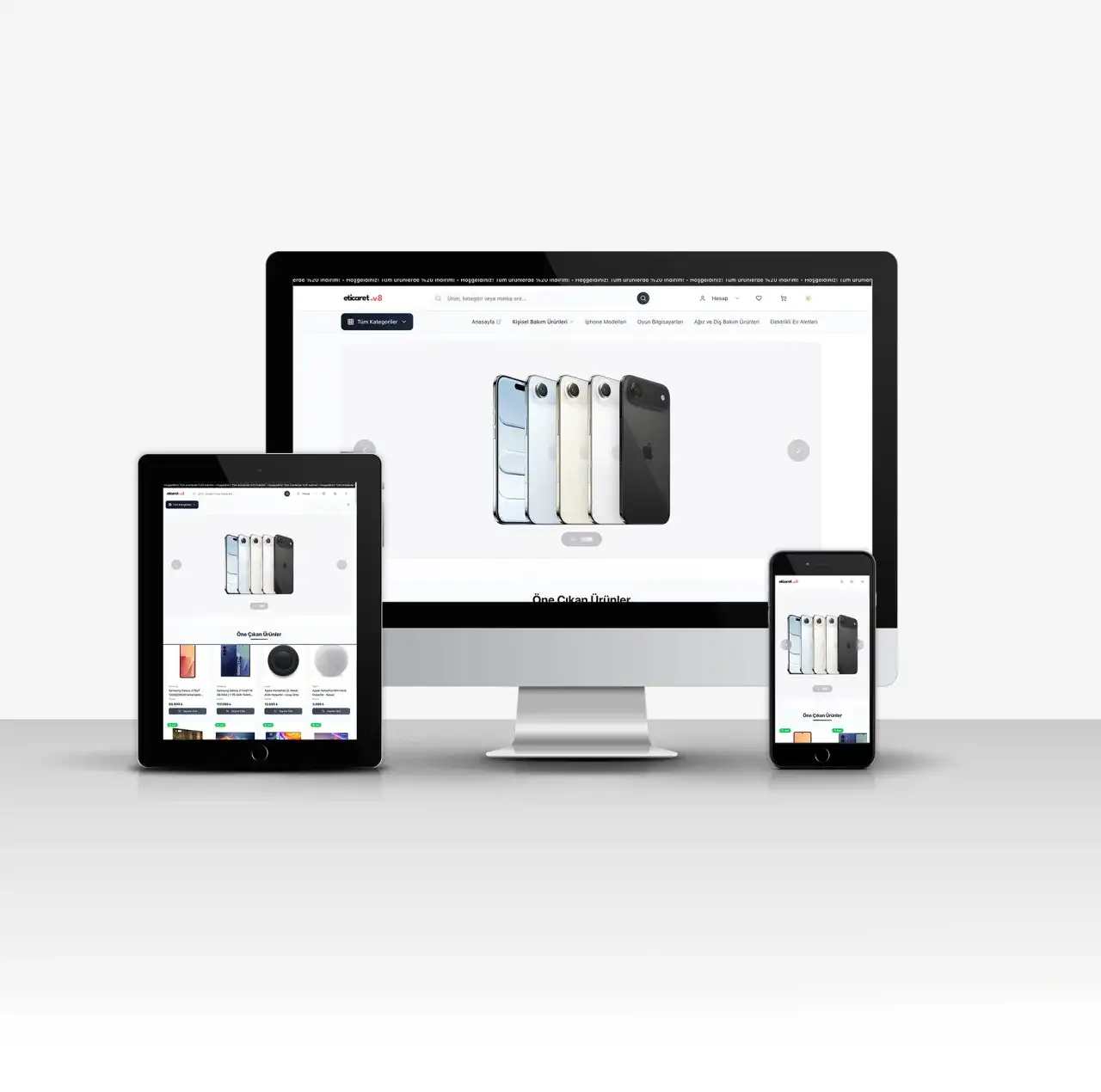 Profesyonel E-Ticaret V8 — Ürünler — Konya Web Tasarım